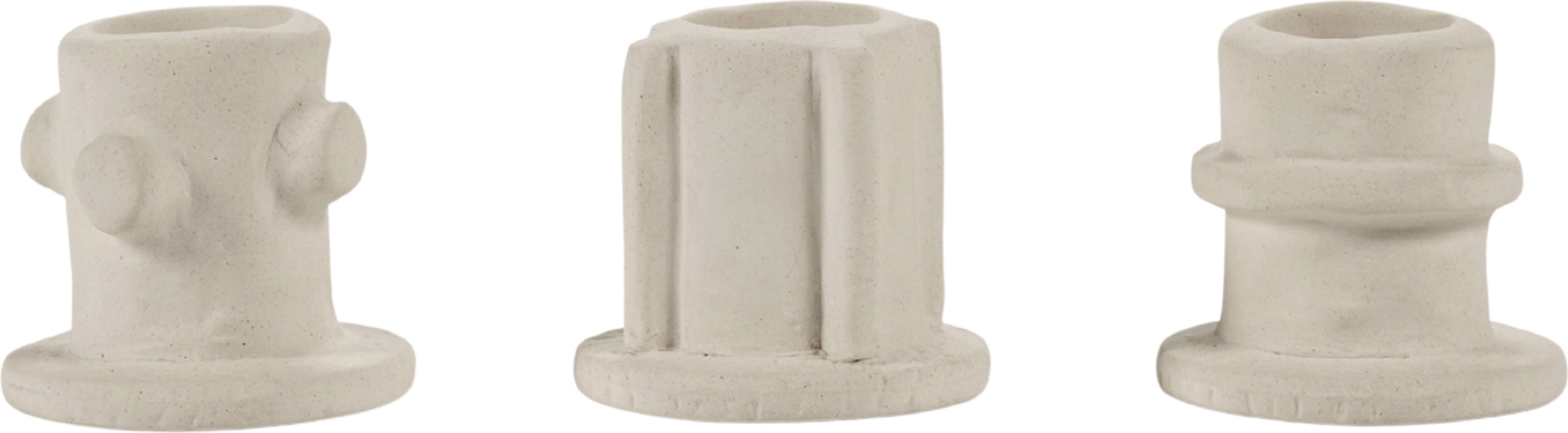 Molly Kerzenhalter für Stabkerzen 4,5 cm, beige, 3 St.