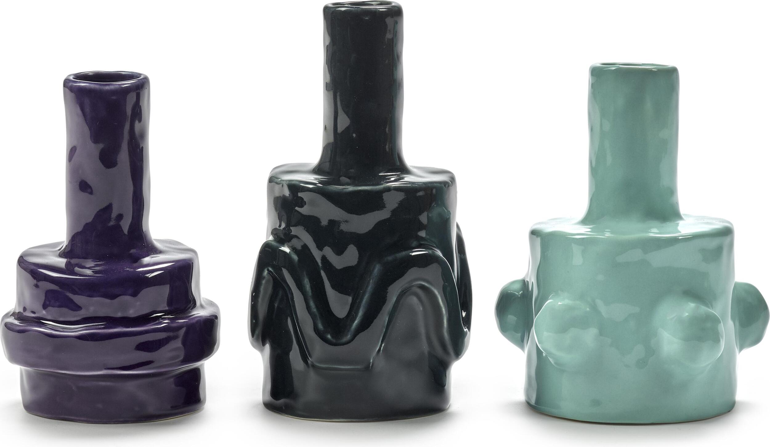 Molly Mini-Vasen, blau, 3 St.