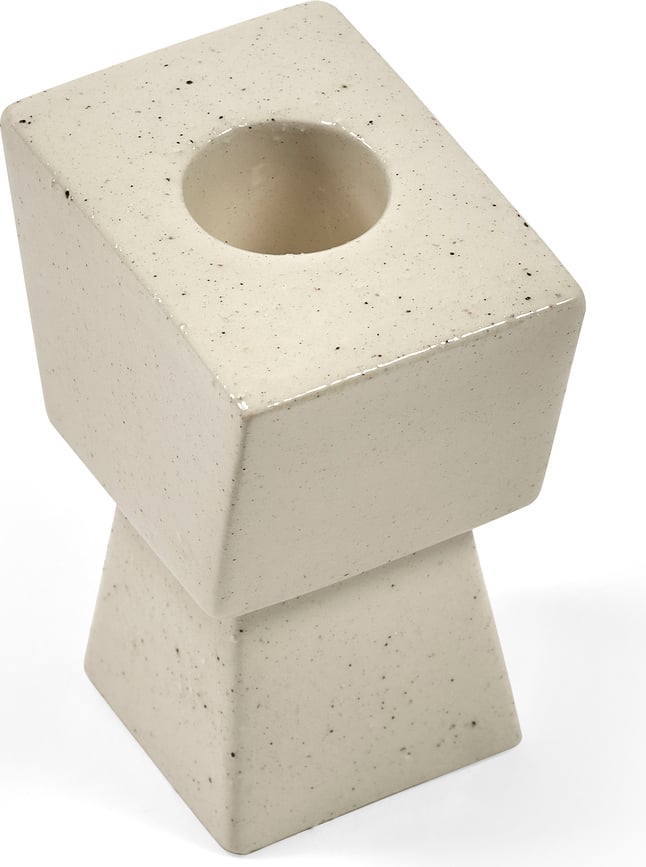 Molly Svijećnjak za klasičnu svijeću 9 cm bež