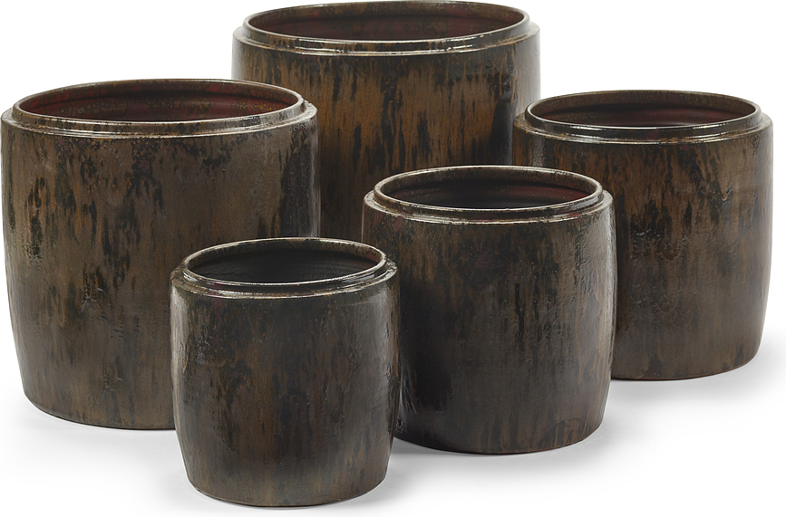 Mystique Cache-Pot 34 cm, brun foncé