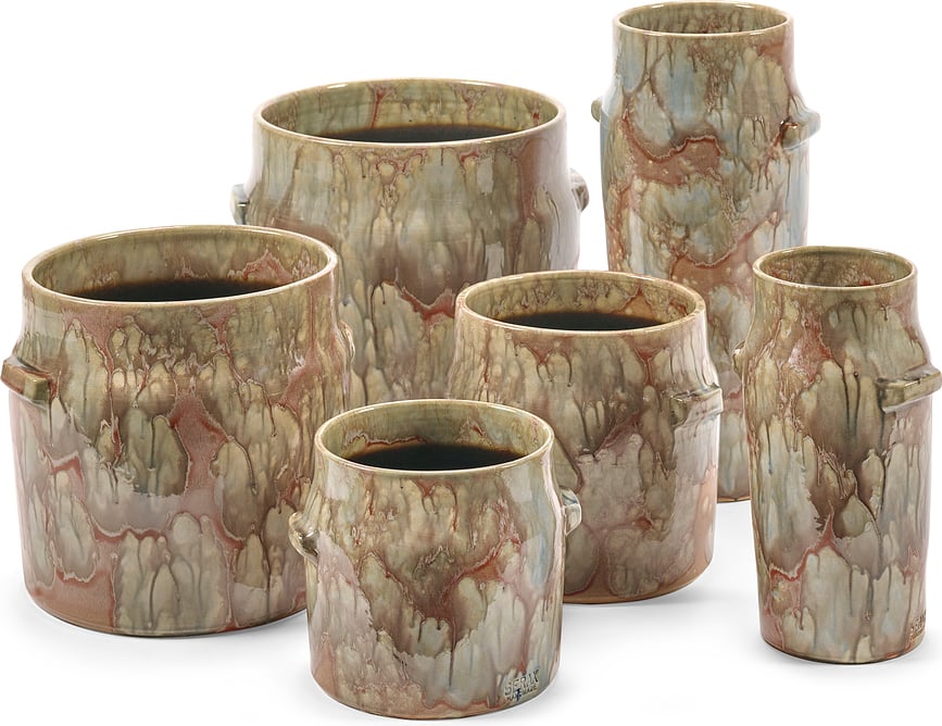 Mystique Ukrasna Tegla 35 cm zeleno-crvena