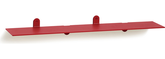 N°1 Wandregal 74 cm, rot