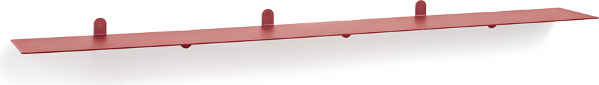 N°4 Wandregal 198 cm, rot