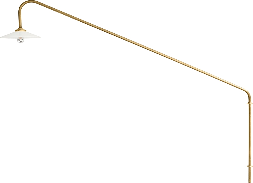 N°1 Stenska svetilka, 140 cm, medenina