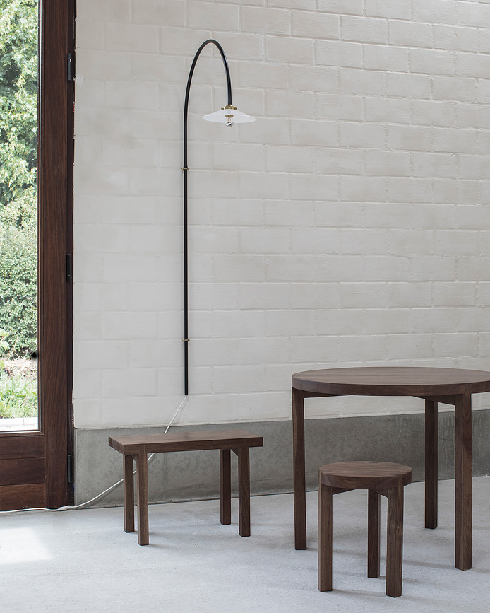 N°2 Lampe murale, 180 cm, noire