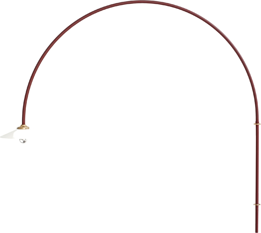 N°3 Stenska svetilka, 135 cm, rdeča