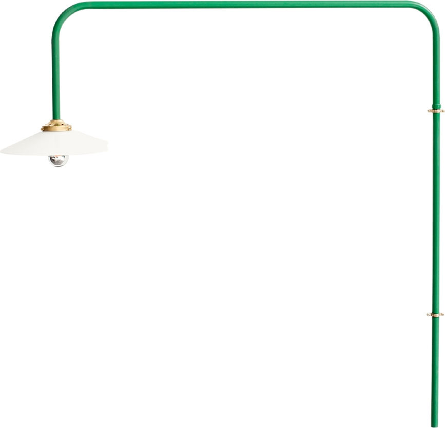 N°5 Stenska svetilka, 100 cm, zelena