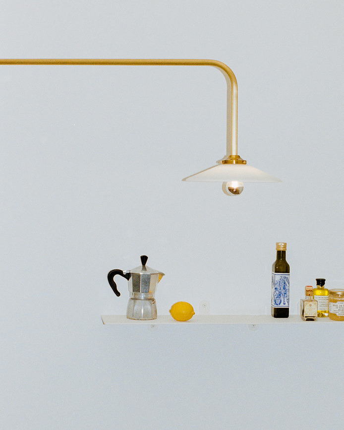 N°5 Stenska svetilka, 100 cm, črna