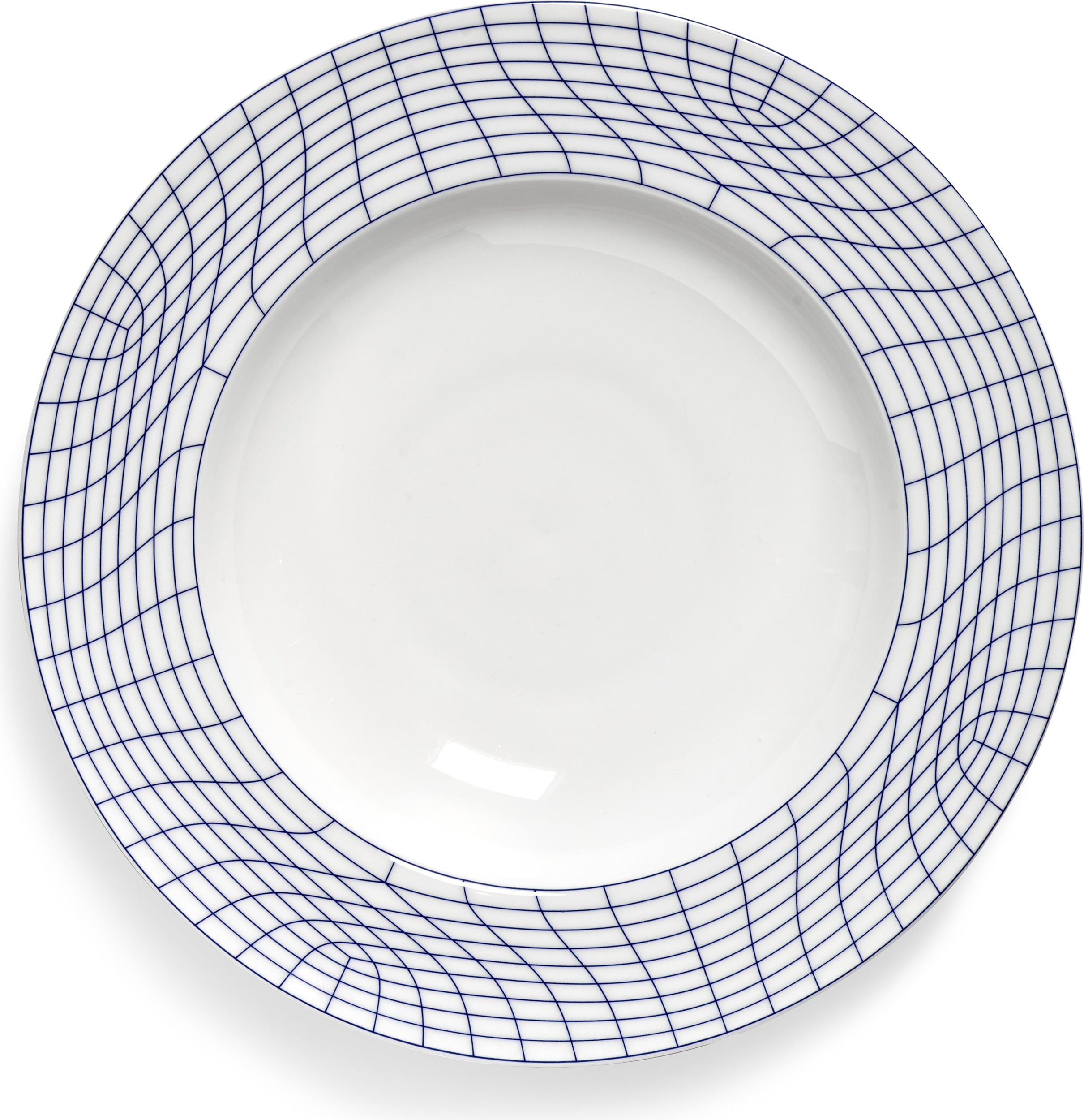 Nido 01 Tiefer Teller 28 cm, weiß-blau, 2 St.