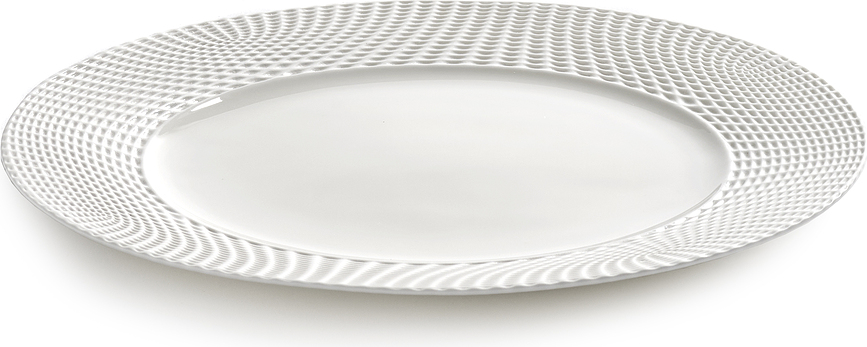 Nido Krožnik za glavno jed, 24 cm, bel