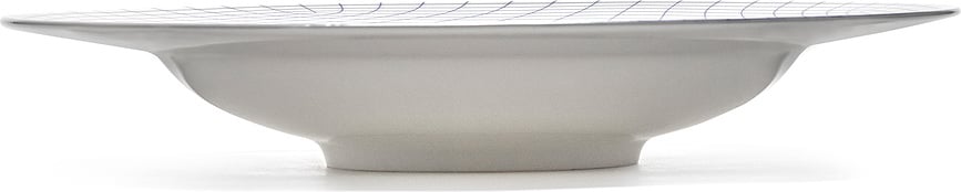 Nido 02 Πιάτο Βαθύ, 28 cm, λευκό-μπλε