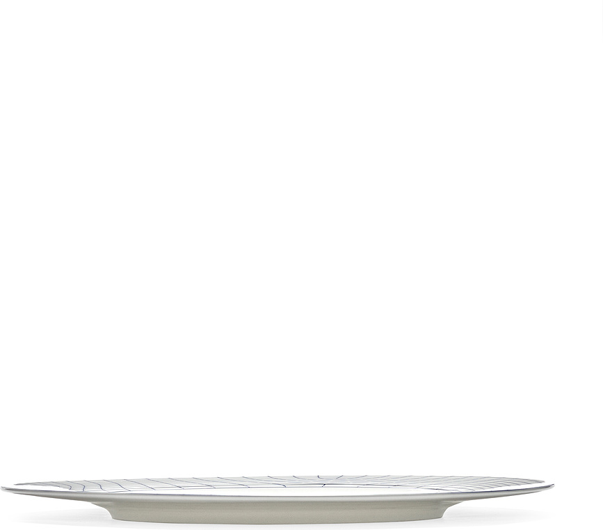 Nido 02 Tanjuri za jelo 29 cm bijelo-plavi 2 kom.