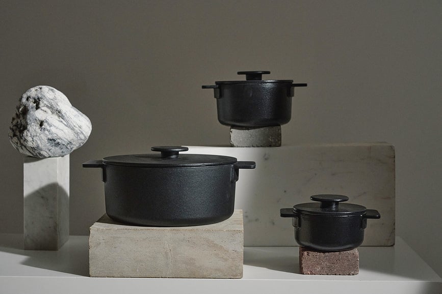 Olla con Tapa Surface, 1 L, verde, Set de 2 piezas