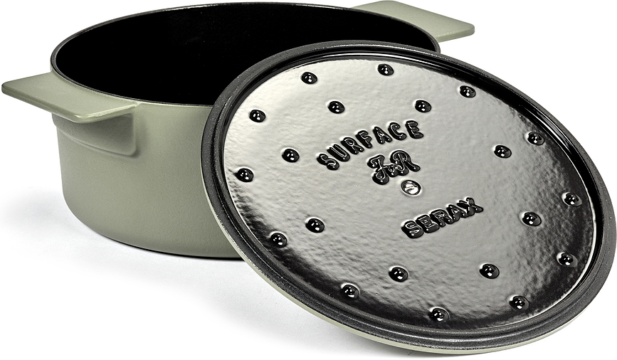 Olla con tapa Surface, 4,6 l, verde, Set de 2 piezas