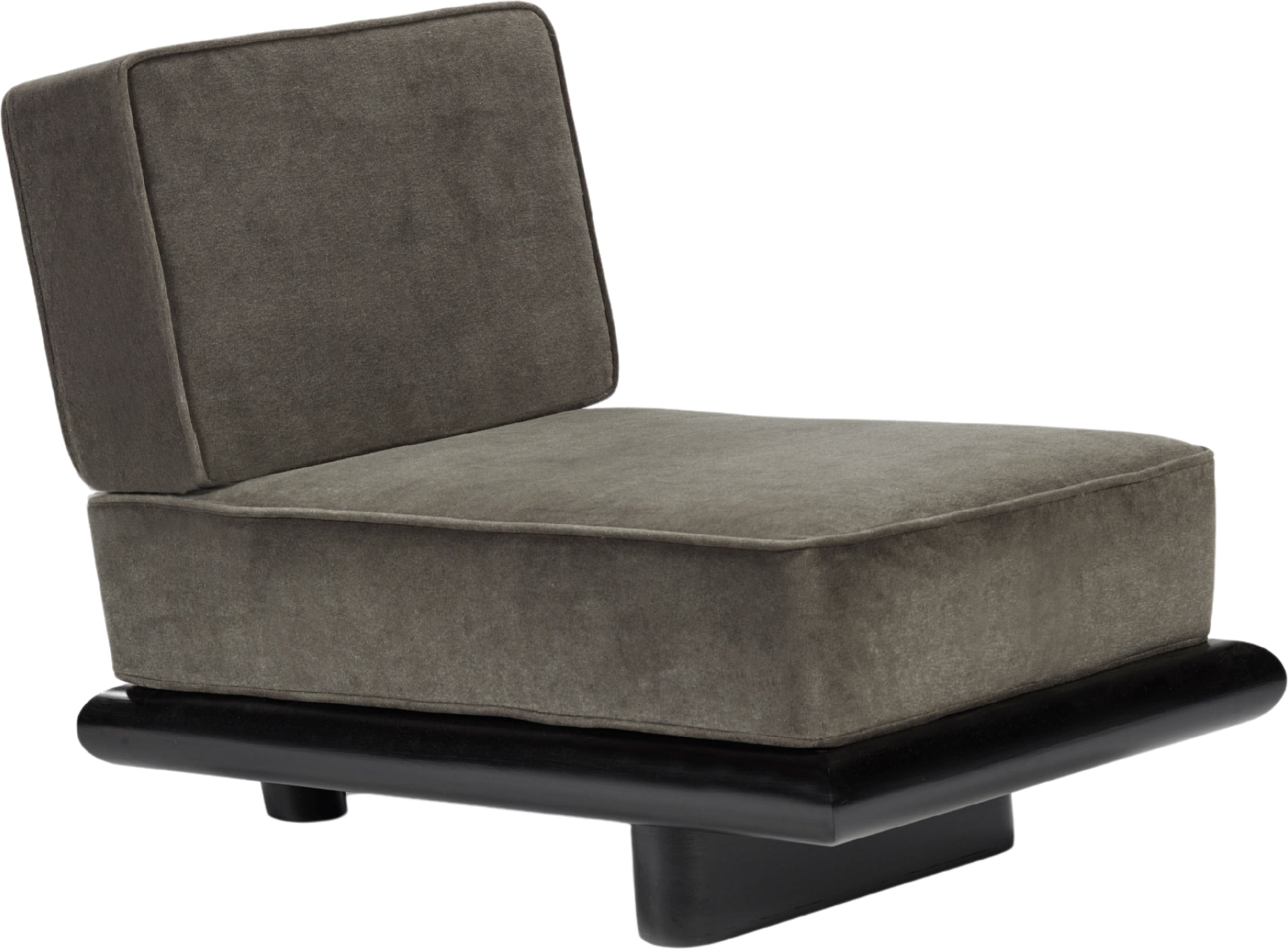 Ono Einsitzer Sofa 95 cm, dunkelgrau, Tulpenholz