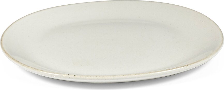 Out of Lines Assiettes à déjeuner 22,5 cm, blanc cassé, Lot de 2