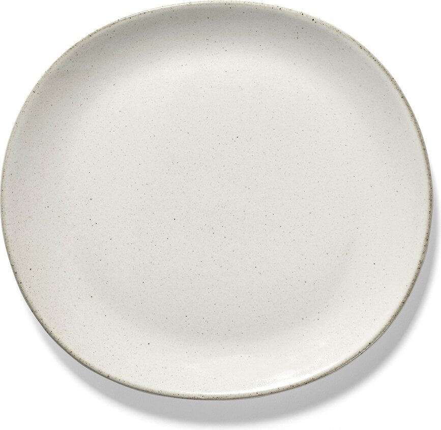 Out of Lines Assiettes à Dessert, 22,5 cm, marron et noires, Lot de 2