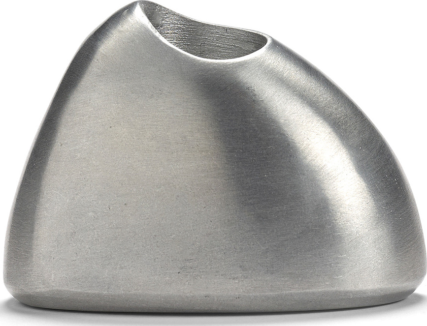 Out of Lines Bougeoir pour chandelle, 7,3 cm, argenté