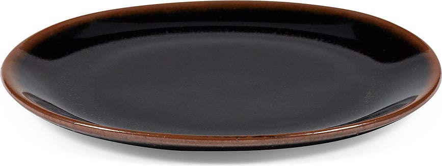 Out of Lines Desertni Tanjur 18 cm smeđe-crni