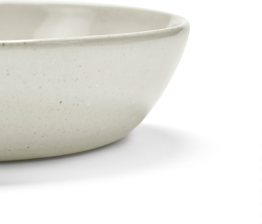 Out of Lines Krožnik globoki, 18,5 cm, rjavo-črn