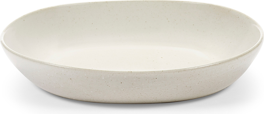 Out of Lines Globok Krožnik, 23 cm, umazano bel