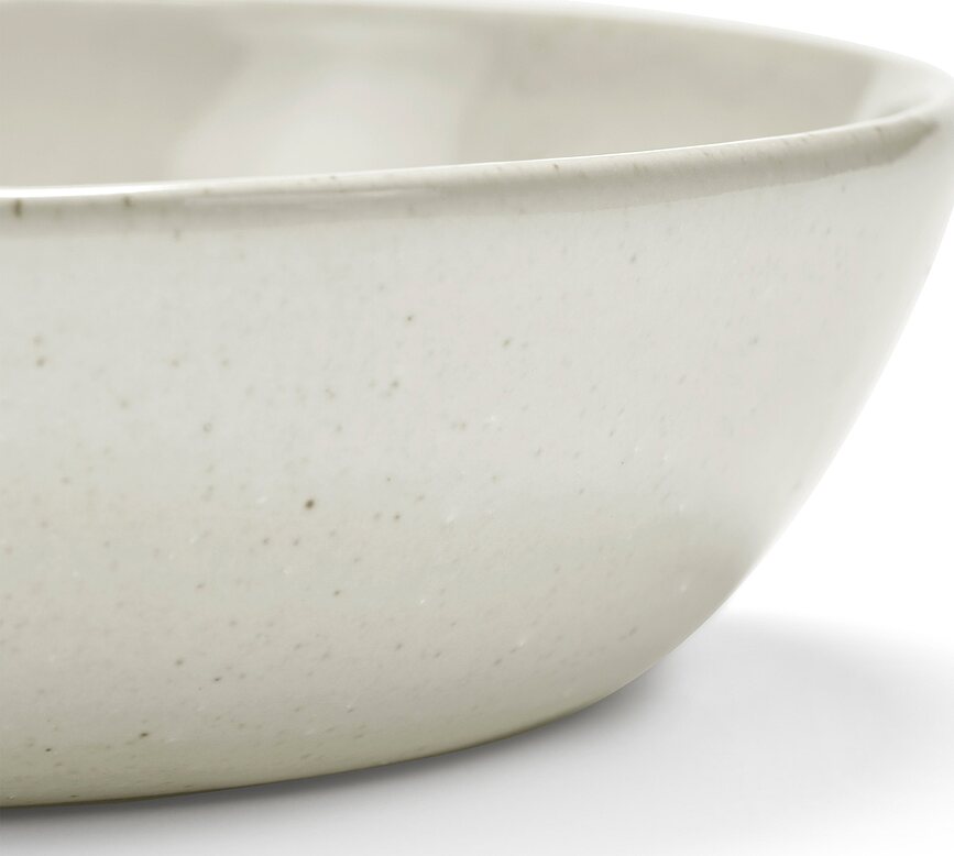 Out of Lines Globoki krožniki, 18,5 cm, lomljeno beli, 2 kosa