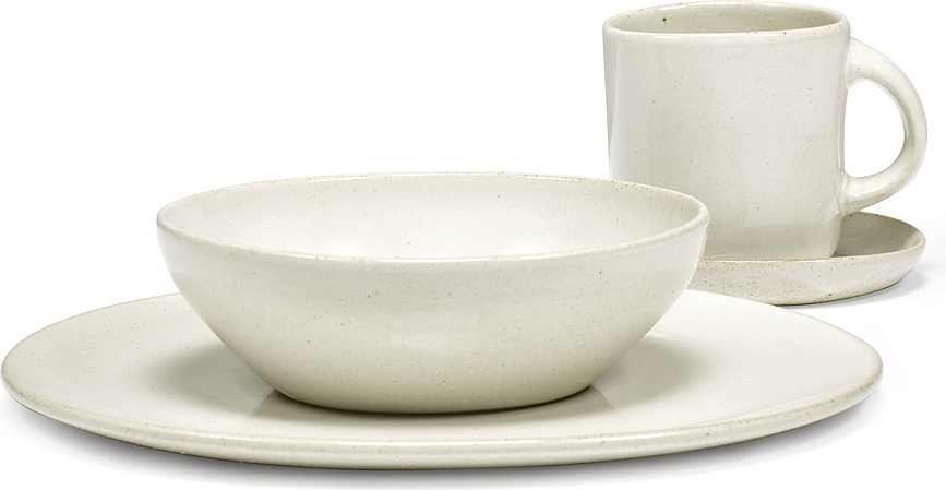 Out of Lines Krožnik za glavno jed, 27,5 cm, rjavo-črn