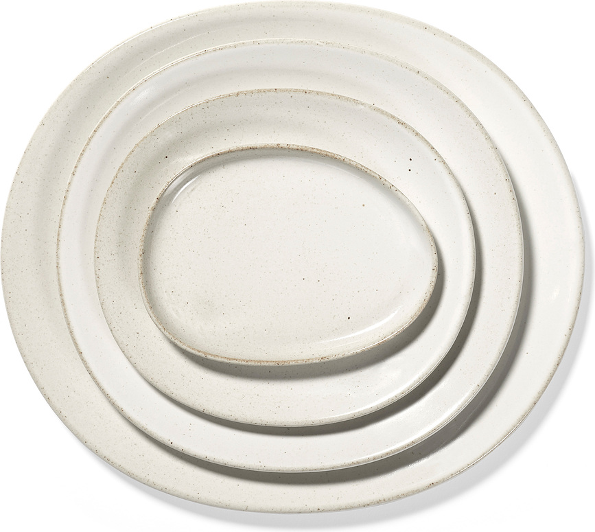 Out of Lines Krožnik za kruh, rjavo-črn