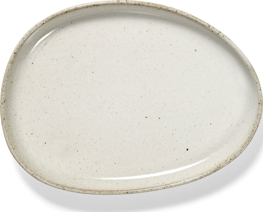 Out of Lines Krožnik za kruh, rjavo-črn