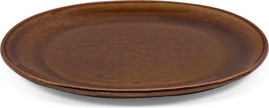 Out of Lines Krožnik za zajtrk, 22,5 cm, rjav