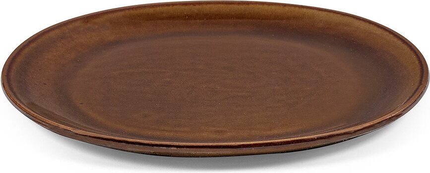 Out of Lines Krožniki za zajtrk, 22,5 cm, rjavi, 2 kosa