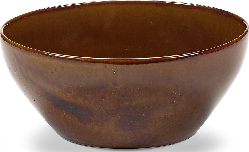 Out of Lines Μπολ Σερβιρίσματος, 25 cm, καφέ