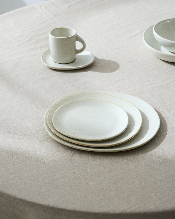 Out of Lines Πιάτα Γλυκού, 18 cm, σπασμένο λευκό, 2 τμχ