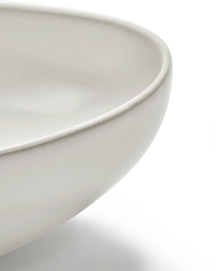 Out of Lines Plat de service ovale, 36 cm, marron et noir