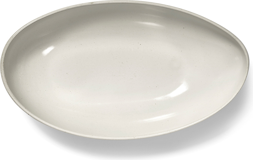 Out of Lines Posoda za serviranje ovalna, 36 cm, rjavo-črna