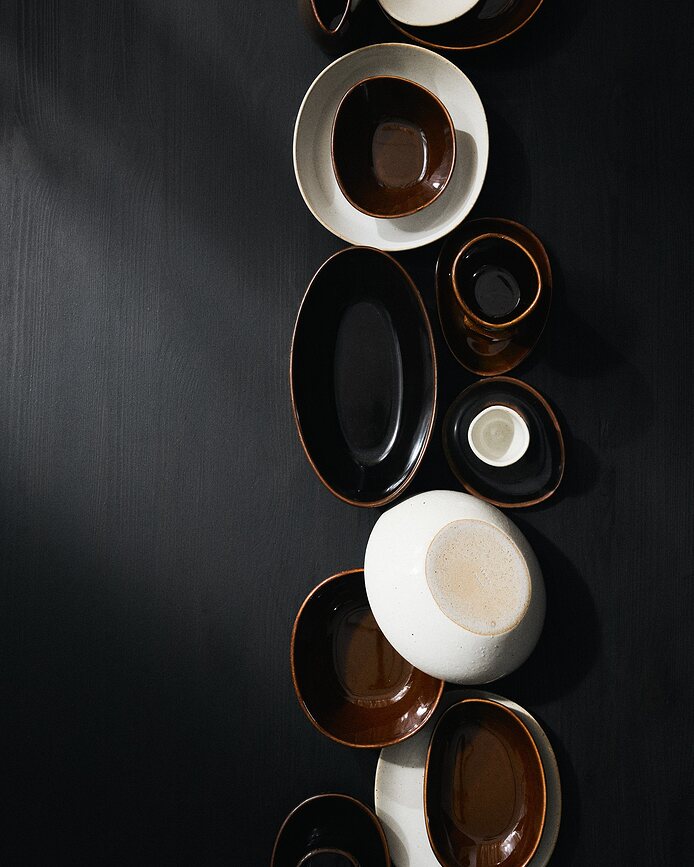 Out of Lines Skodelice za espresso, 70 ml, rjave, 2 kosa