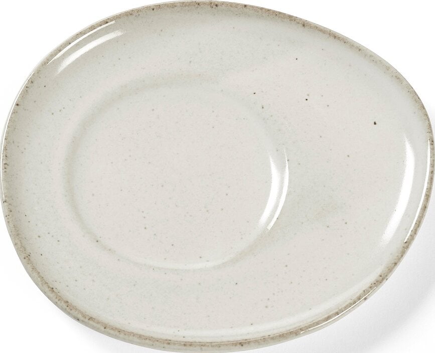 Out of Lines Soucoupes à espresso, diamètre 12 cm, brun et noir, Lot de 2