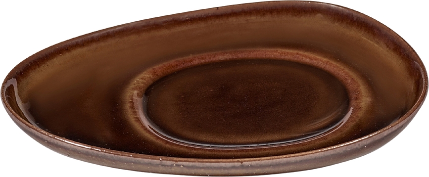 Out of Lines Soucoupes pour tasses à café, 15 cm, marron, Lot de 2