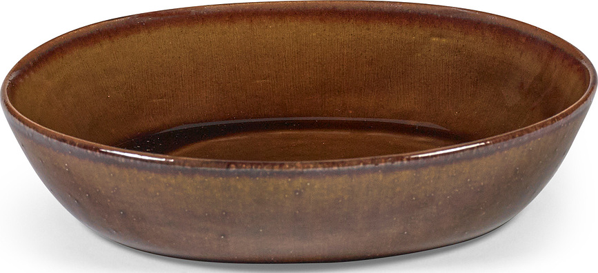 Out of Lines Tanjur duboki 18,5 cm smeđi