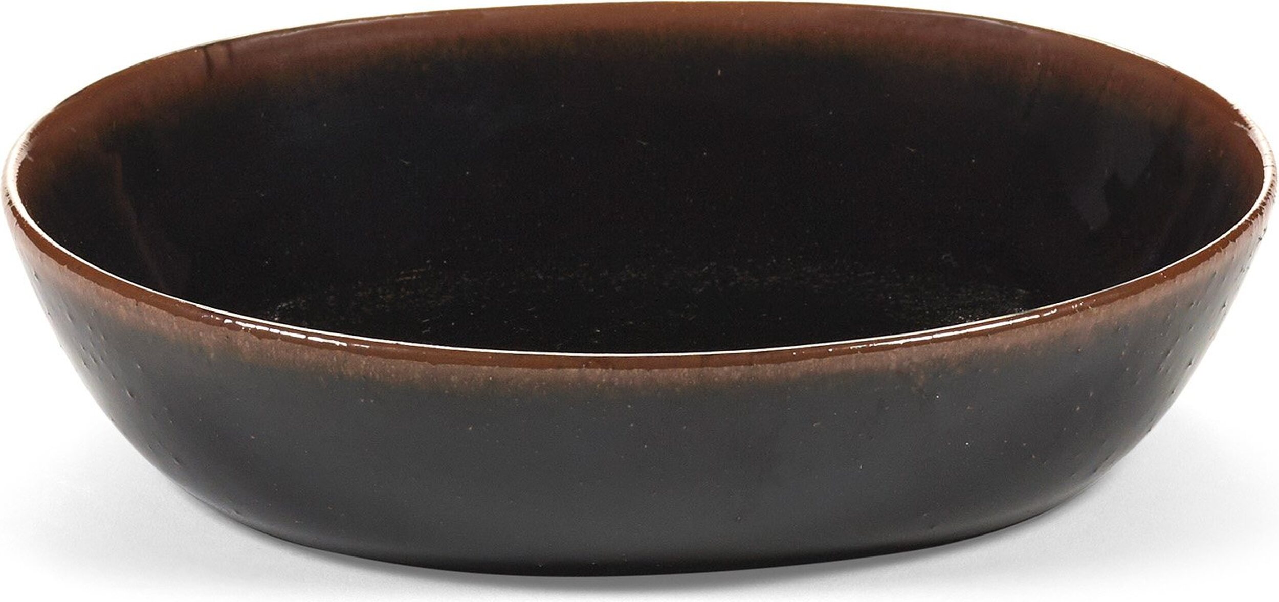 Out of Lines Tiefe Teller 18,5 cm, braun-schwarz, 2 St.