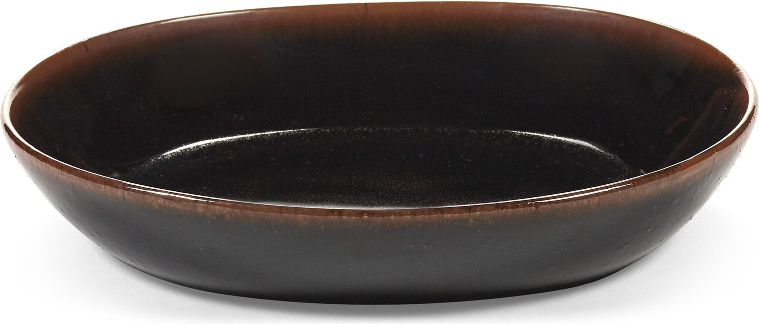 Out of Lines Tiefe Teller 23 cm, braun-schwarz, 2 St.