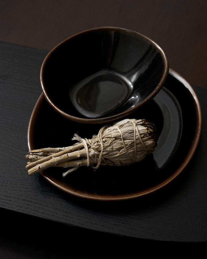 Out of Lines Zdjela 150 ml smeđe-crna