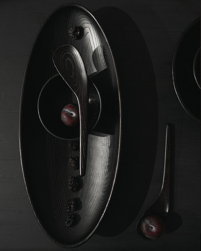 Out of Lines Zdjela dekorativna L crna