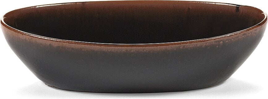 Out of Lines Zdjele ovalne 450 ml smeđe-crne 2 kom.