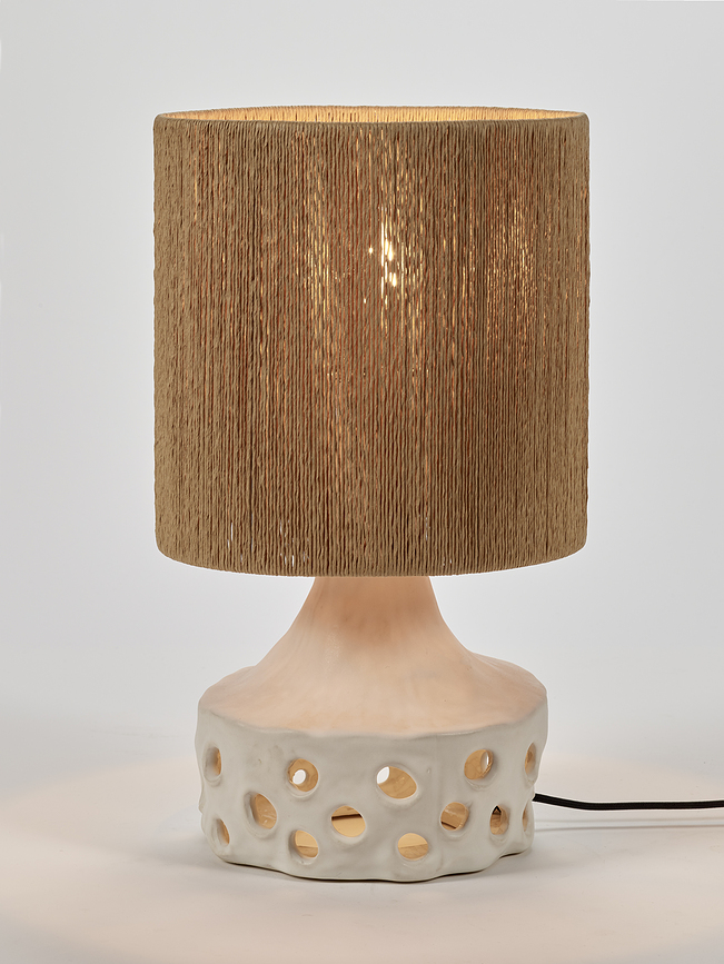 Oya 02 Namizna svetilka, 42 cm, bež