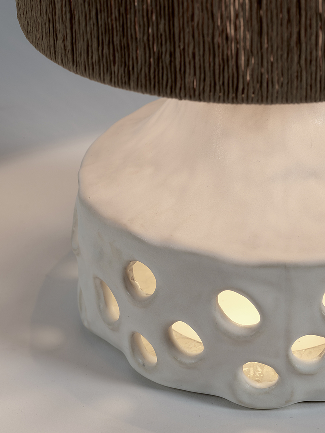 Oya 02 Stolna Lampa 42 cm bež