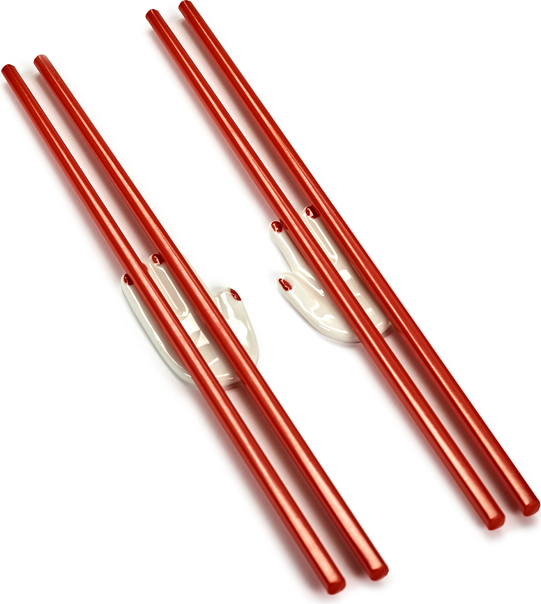 Palillos para Sushi Nomade, con 2 reposapalillos, Set de 6 piezas