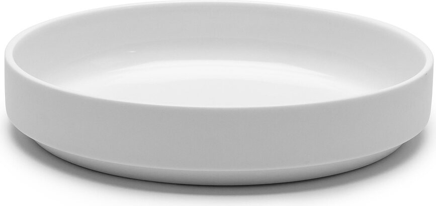 Passe-partout Assiettes creuses 22 cm, blanc mat, lot de 2