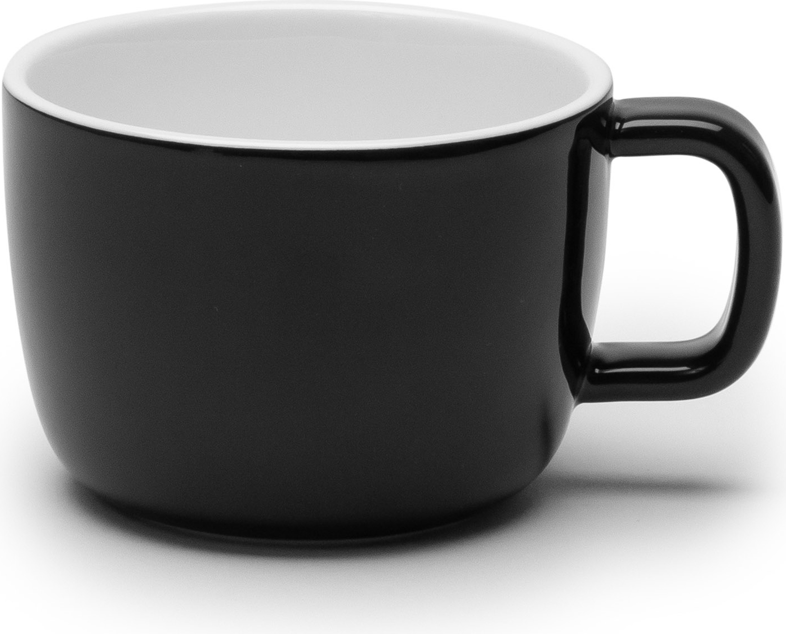 Passe-partout Cappuccino-Tasse 200 ml, schwarz-weiß