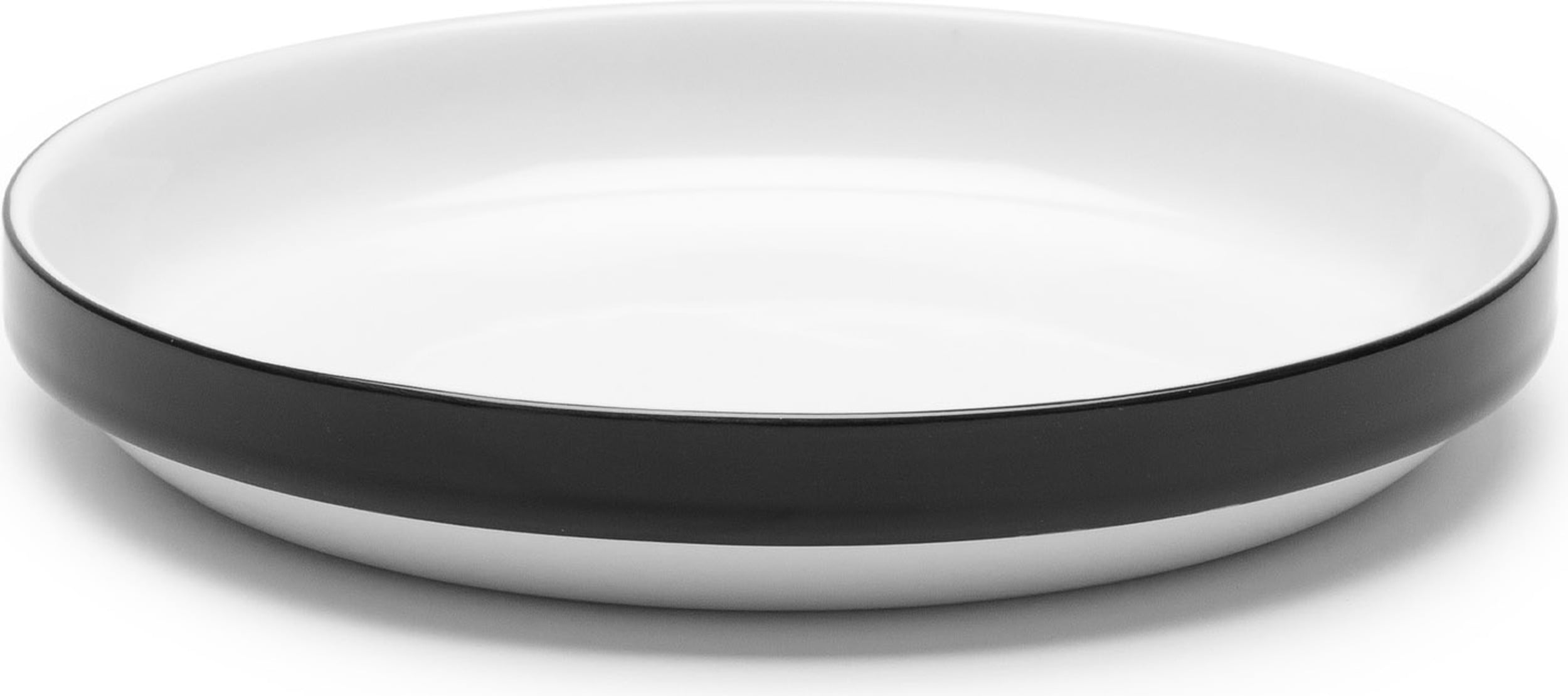 Passe-partout Dessertteller 18 cm, schwarz-weiß